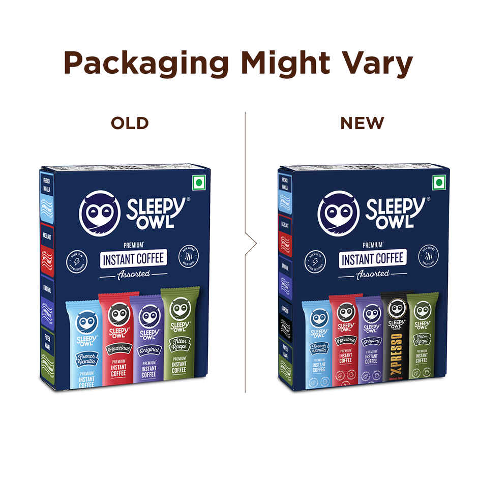 Twix Crunchy Cookie Rich Milk Chocolate Bar With Goodness Of Wafer (50g) & Sleepy Owl Assorted Premium Instant Coffee Sachets (10pc) Combo