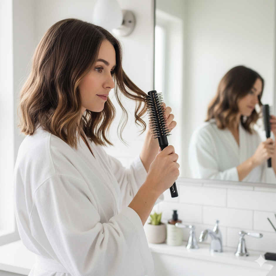 Midazzle Round Hair Brush for Volumizing, Curling & Straightening | Assorted