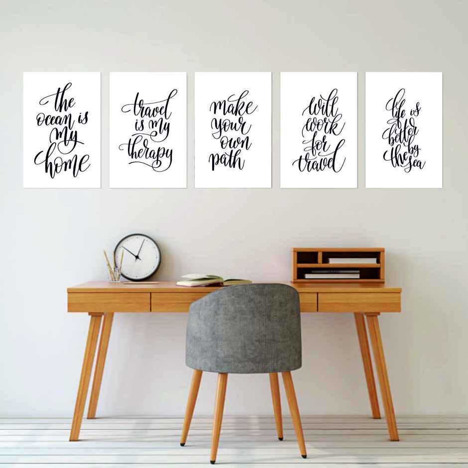 Paper Plane Design Travel Theme Wall Posters | Set of 10 | (12 Inch x 18 Inch) D9