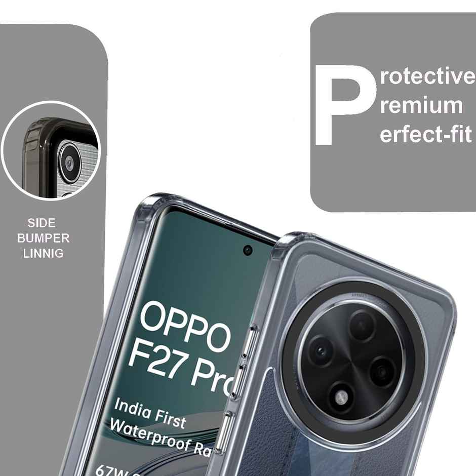 Artistque Case for Oppo F27 Pro Plus 5g Back Cover - ultra Stylish Transparent Tpu Cover