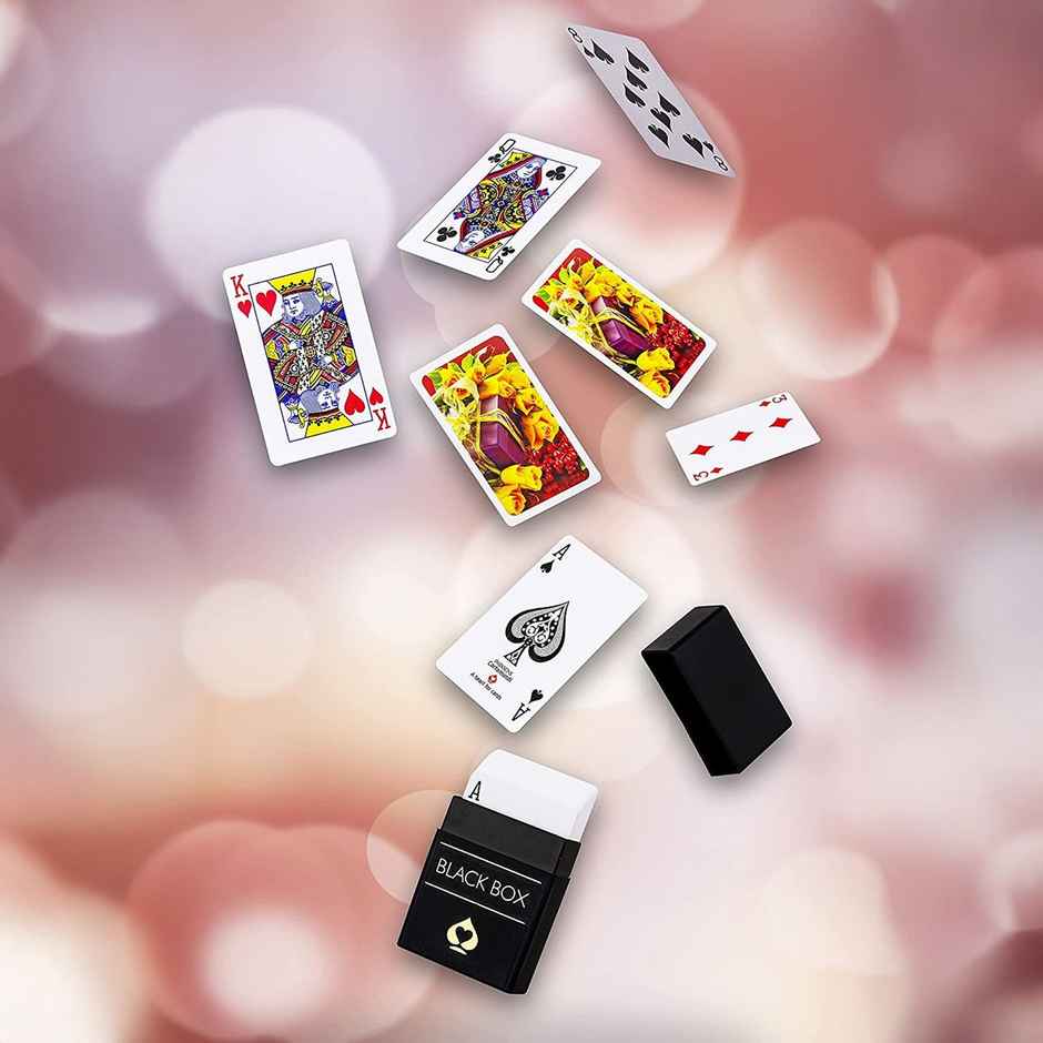 Red Bull Energy Drink(1l) & Plastic Playing Cards Black Box Premium(1pc) Combo