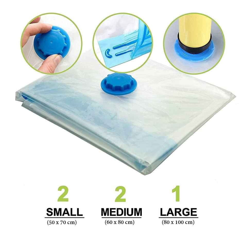Perpetual Vacuum Storage Bags for Clothes with Hand Pump