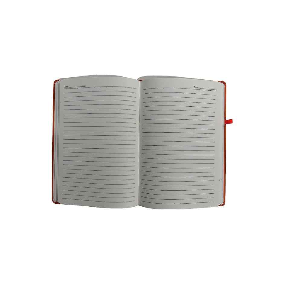 ABK A5 Pu Diary Ruled - 80 Gsm 190 Pages - Red