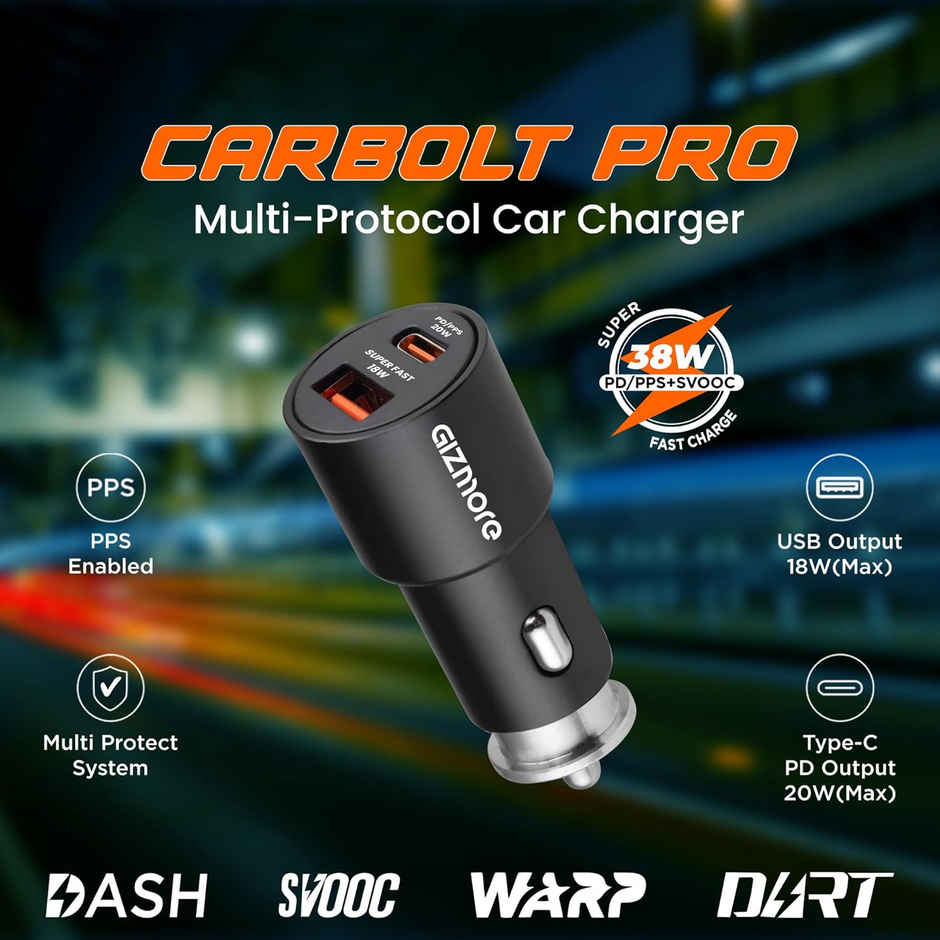 Gizmore Giz Cc705 Multi Protocol Car Charger