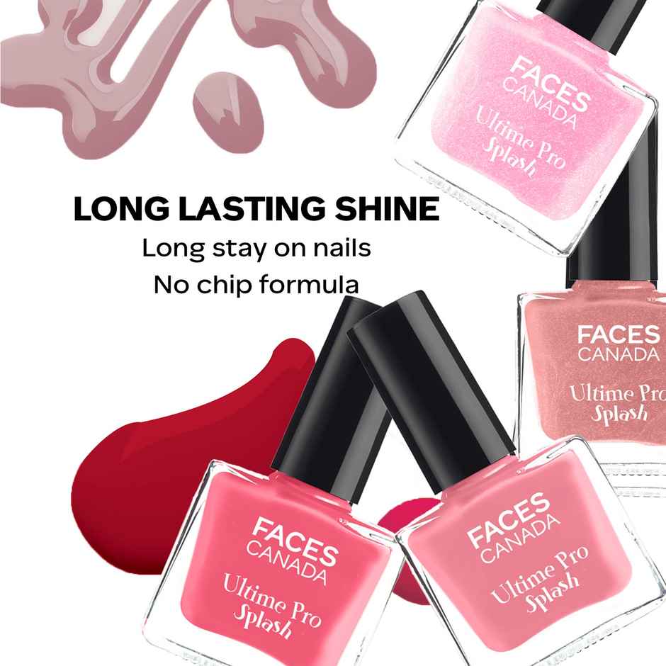 Faces Canada Ultime Pro Splash Mini Nail Enamel | Pink Pop | 20 ml