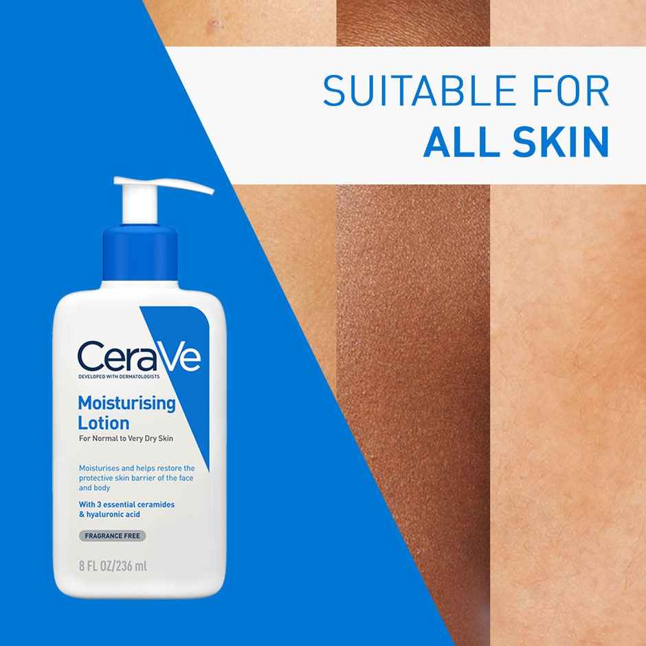 CeraVe Moisturizing Lotion for Normal to Dry Skin with Ceramides & Hyaluronic Acid