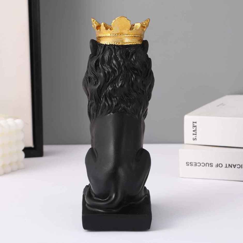 TIED RIBBONS Lion King Showpiece | Black - 7 in x 3.5 in