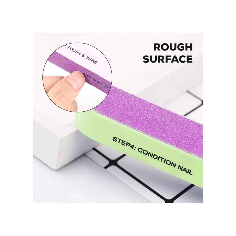 Midazzle 7 Ways Nail Filer and Buffer for Pedicure and Manicure |MIMT4001