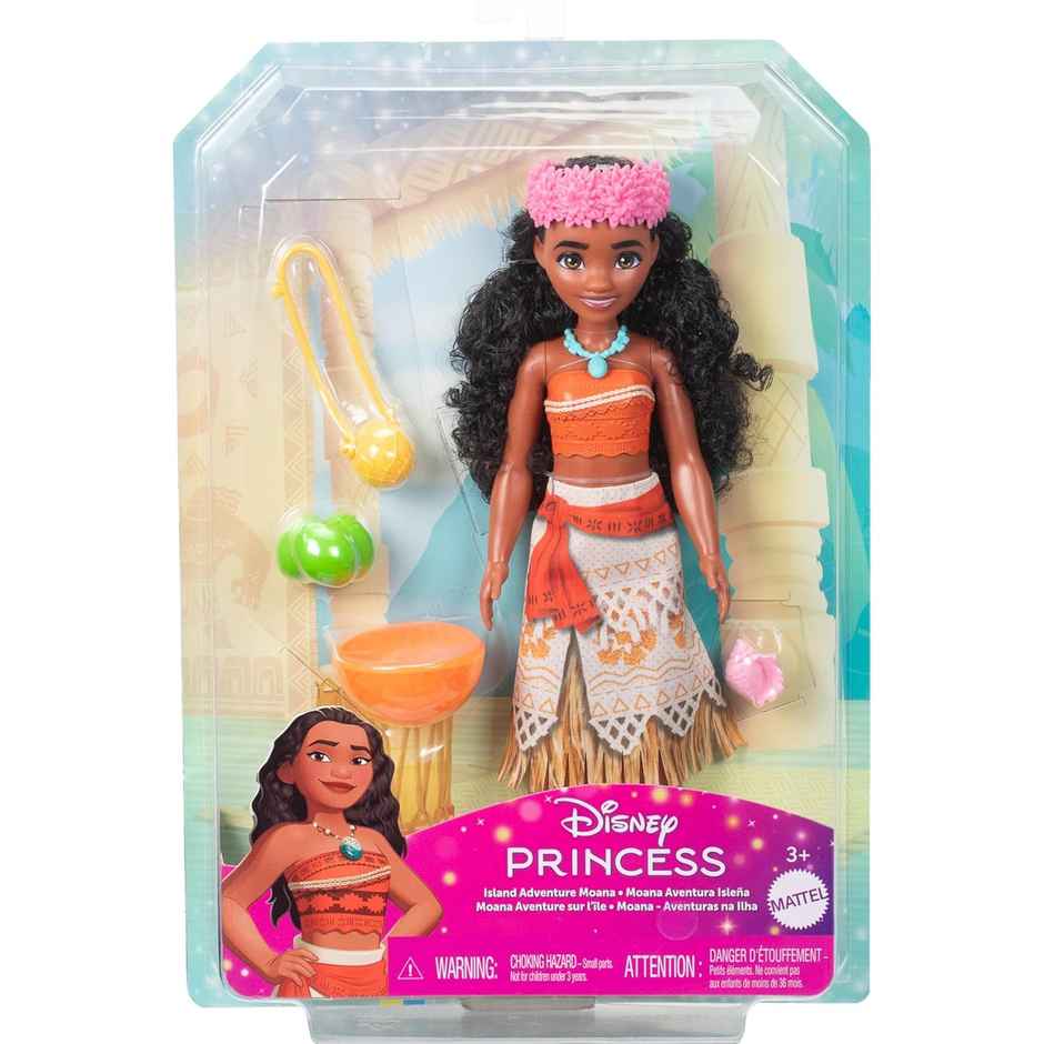 Disney Princess Island Adventure Moana Doll, 3Y+, Multicolour