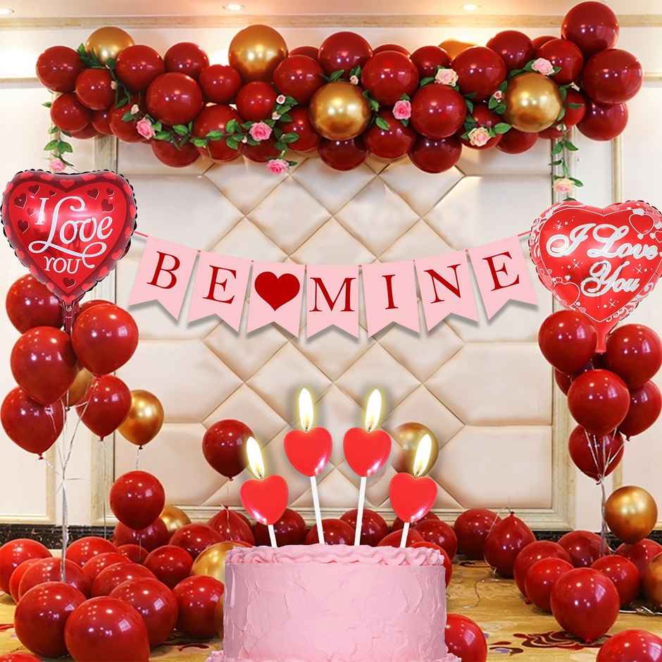 Be Mine Decoration Combo | Pack of 44 | Party Propz
