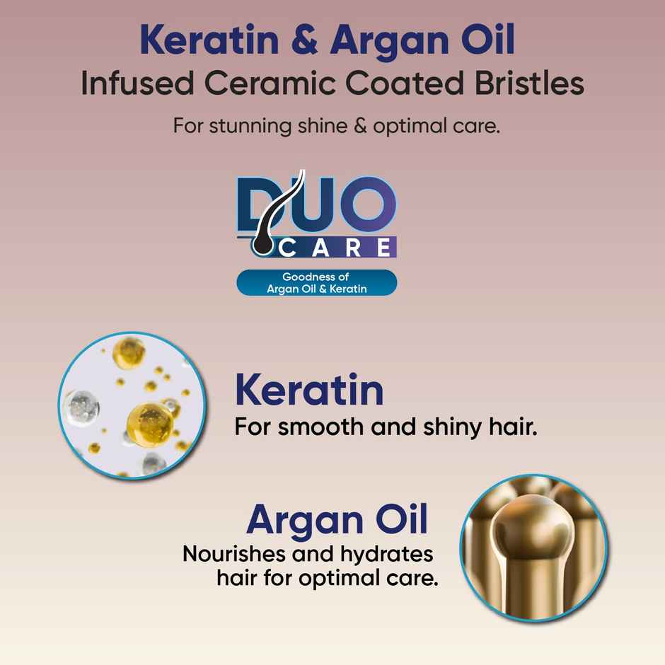 Vega Litstyle L2 Hair Straightener Brush for Women With Keratin - Vhsb-07