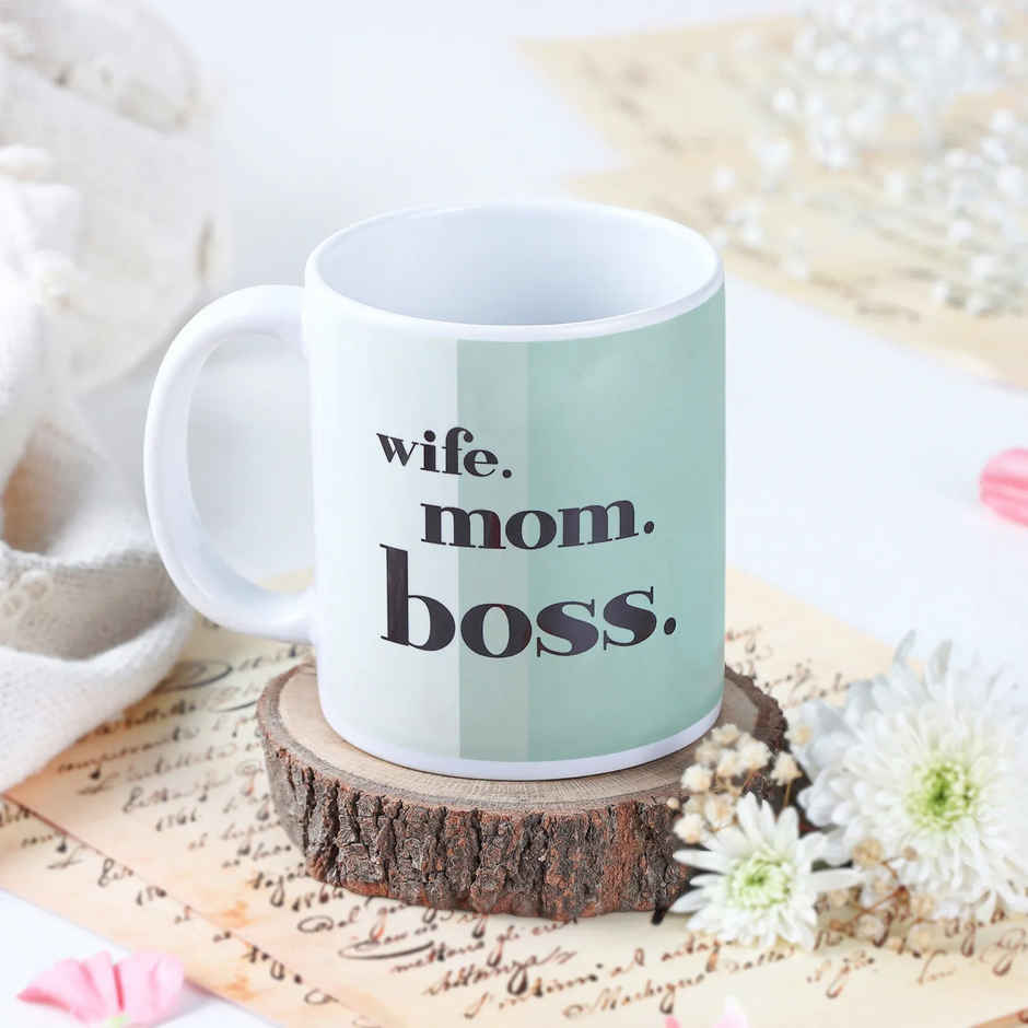 Wife Mom Boss Womens Day Ceramic Mug | FNP