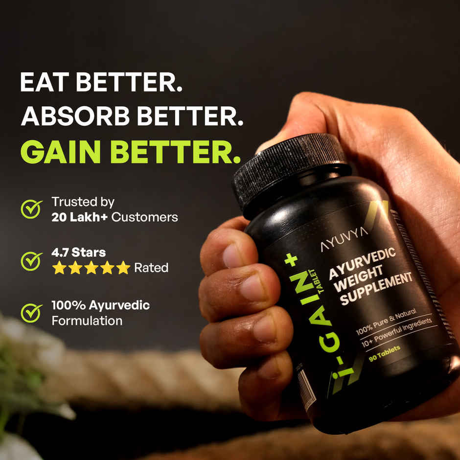 Ayuvya i-Gain+ Ayurvedic Weight Gain Tablets