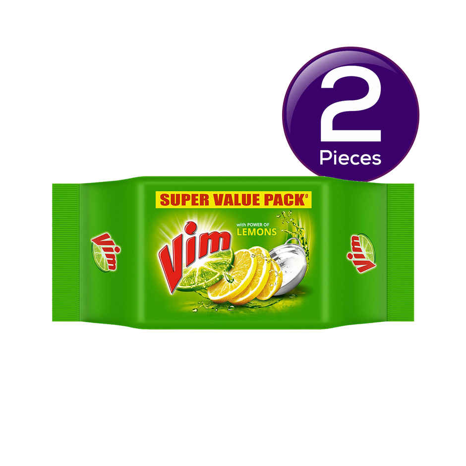 Vim Lemon Dishwash Bar Combo