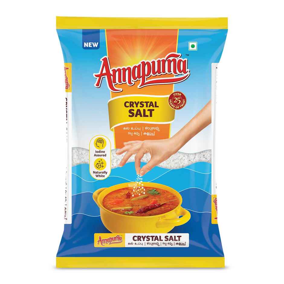 Annapurna Iodized Crystal Salt | Kal Uppu