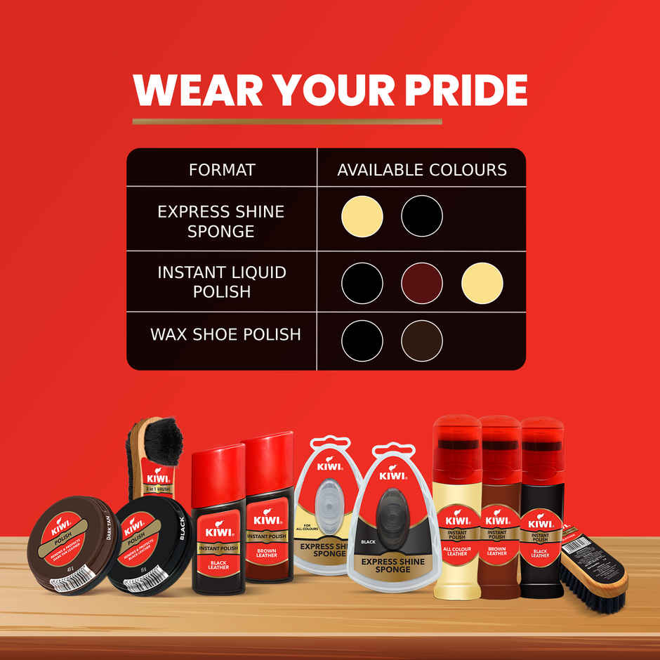 Kiwi Dark Tan Wax Shoe Polish