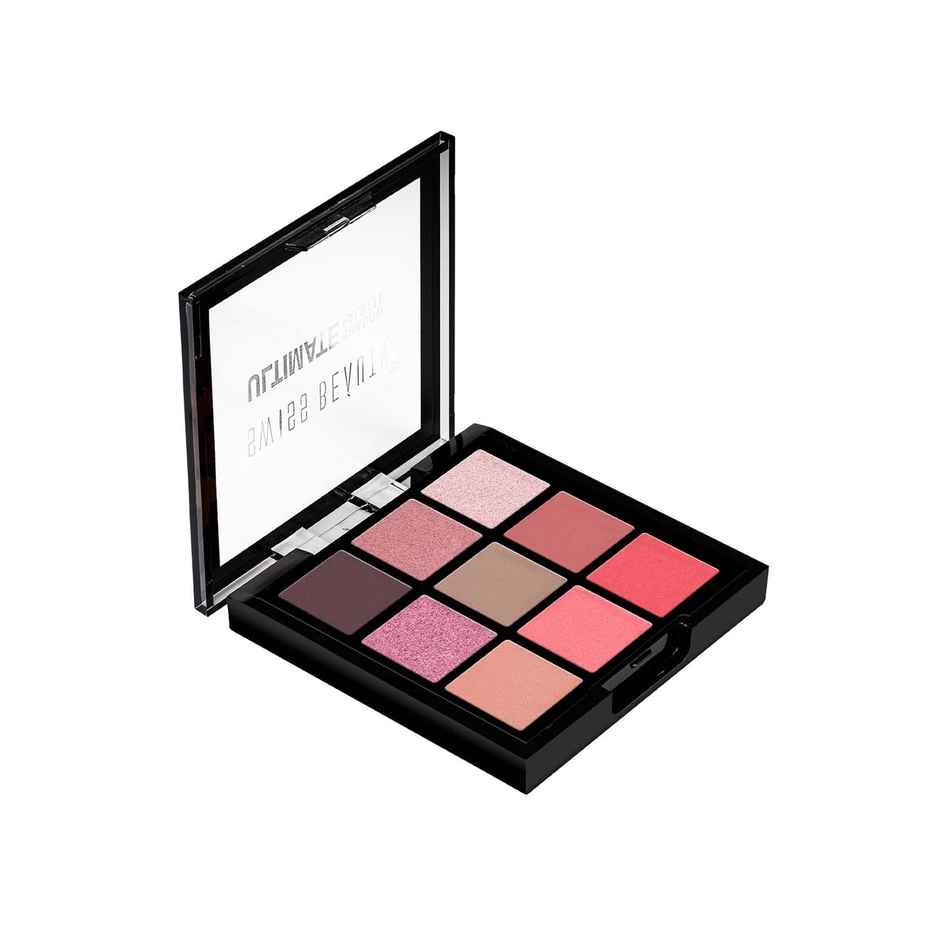 Swiss Beauty Ultimate 9 Pigmented Colors Eyeshadow Palette - Shade 06