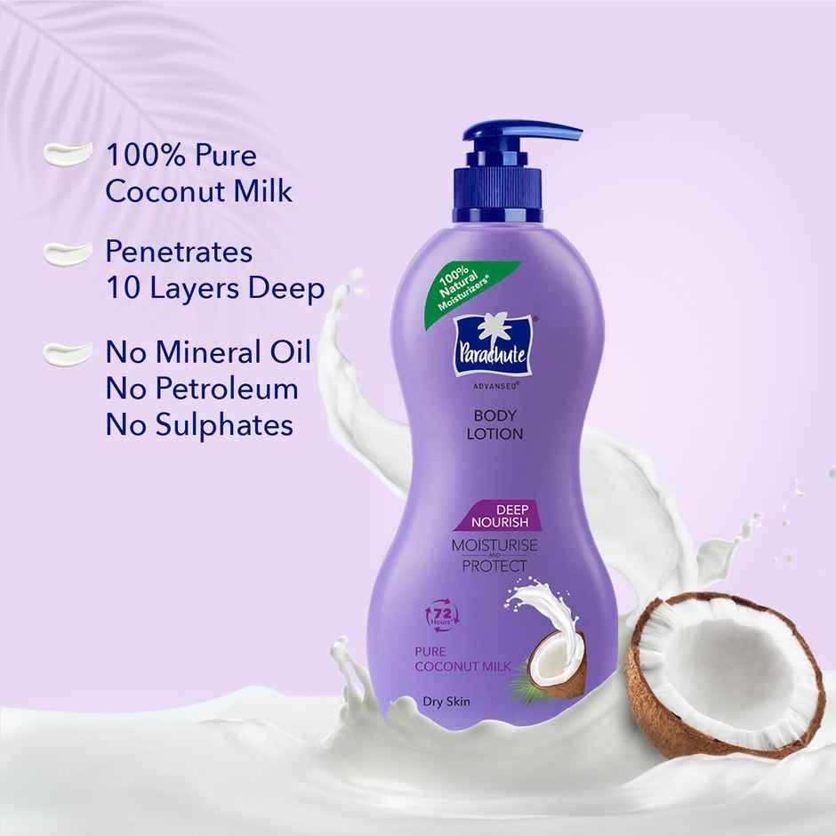 Parachute Advansed Deep Nourish Body Lotion With Pure Coconut Milk