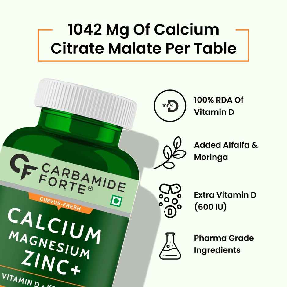 Carbamide Forte Calcium Tablets for Women & Men 120 Tablets