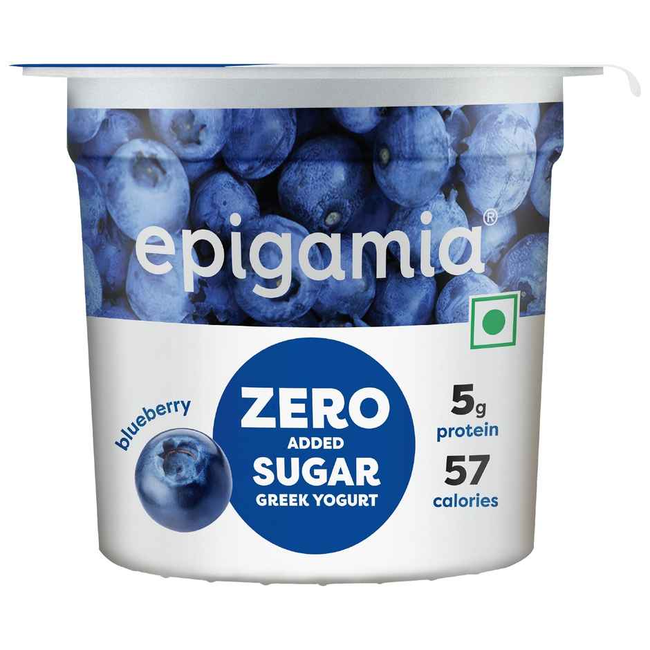 Epigamia No Added Sugar Blueberry Yogurt