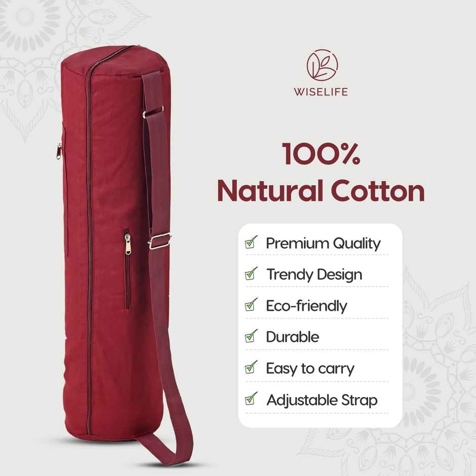 Wiselife Yoga Mat Bag - Wine