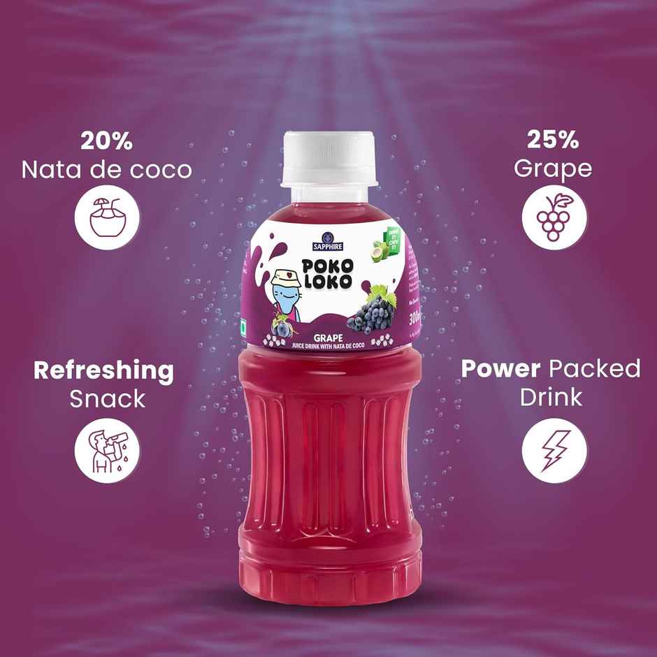 Sapphire Poko Loko Grape Nata Drink