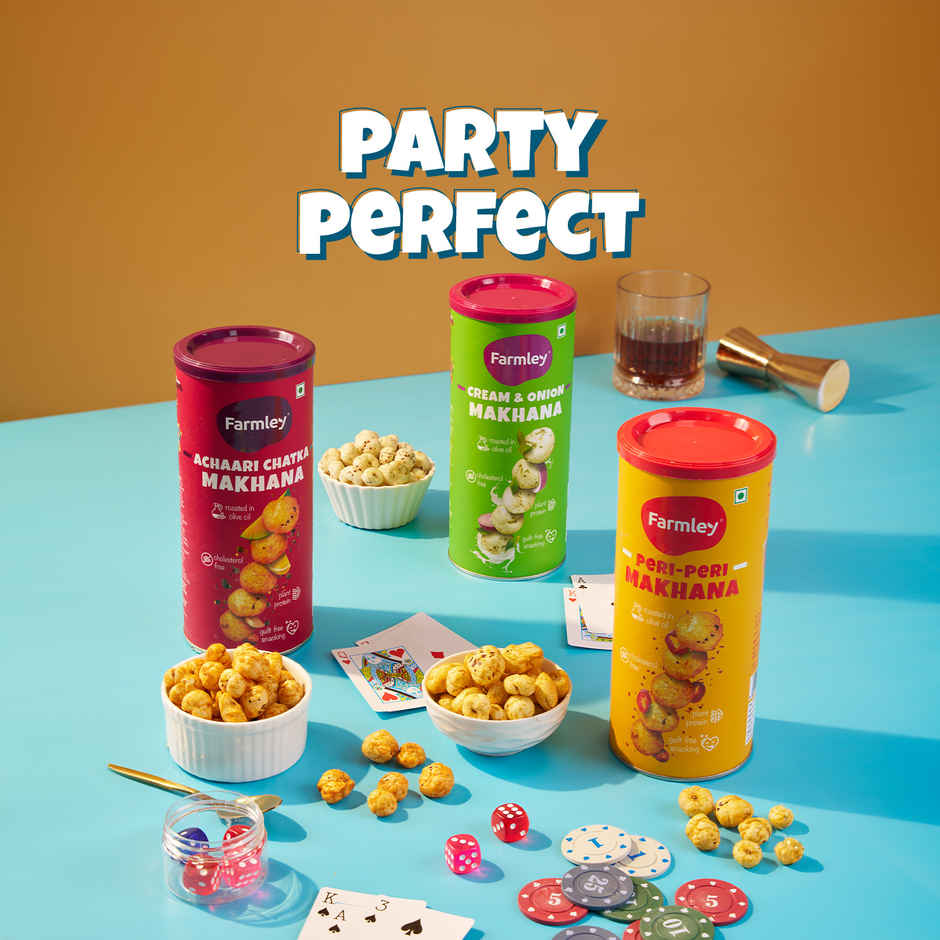 Farmley Cheesy Cheddar Makhana Roasted In Olive Oil