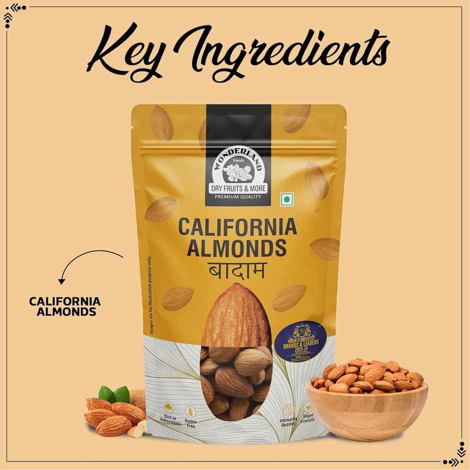Wonderland Foods California Almonds (NP Badam)