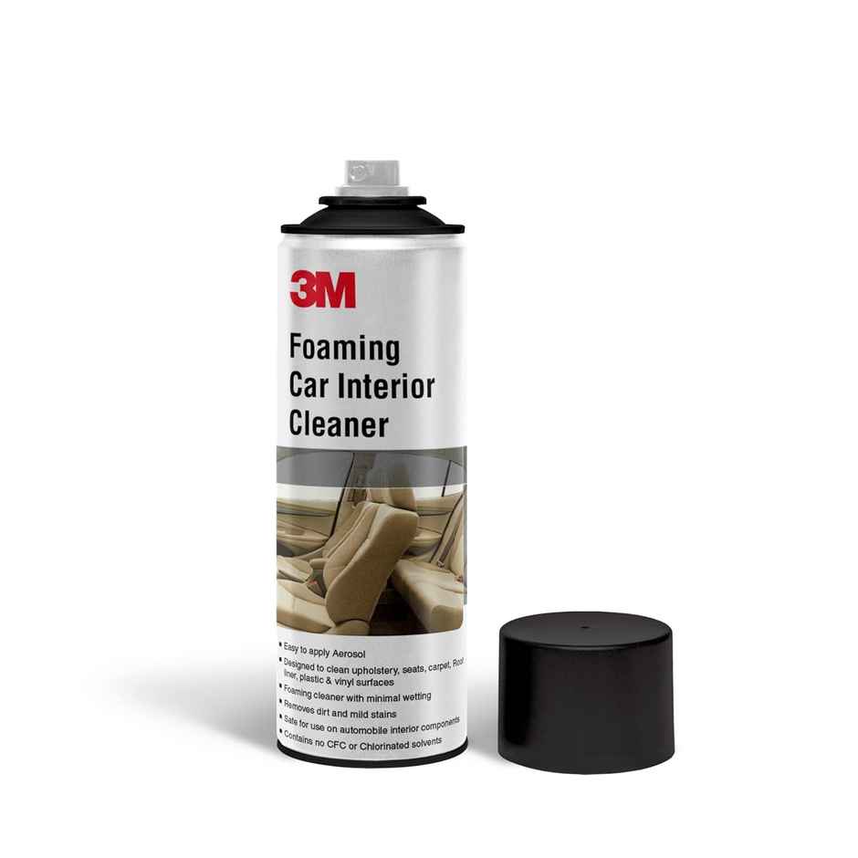 Softspun Microfiber Cleaning Cloths (340 Gsm, 40X40Cm, 2Pc, Grey) (2pc) & Motomax Chain Lube Spray 100 Ml (1pc) & 3M Premium Liquid Wax | Restores Car Paint Gloss And Lustre, Water Repellent | 200 Ml (200ml) & 3M Foaming Car Interior Cleaner | Upholstery & Leather Cleaner | 290 G (290g) Combo