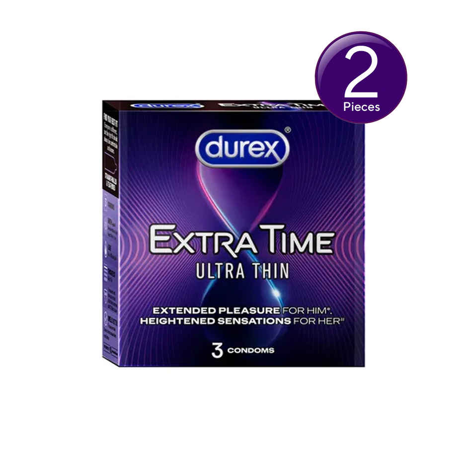 Durex Extra Time Ultra Thin Condom Combo  