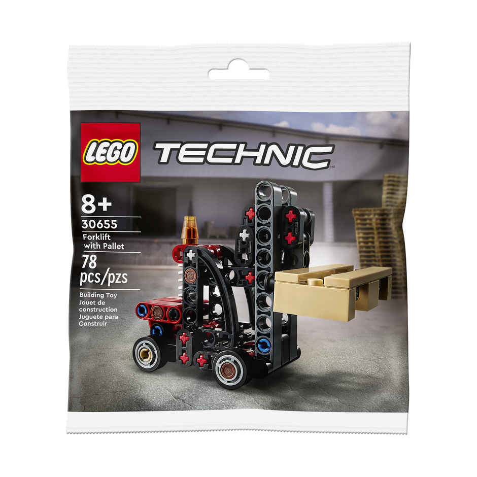 Lego Technic Forklift With Pallet Building Kit