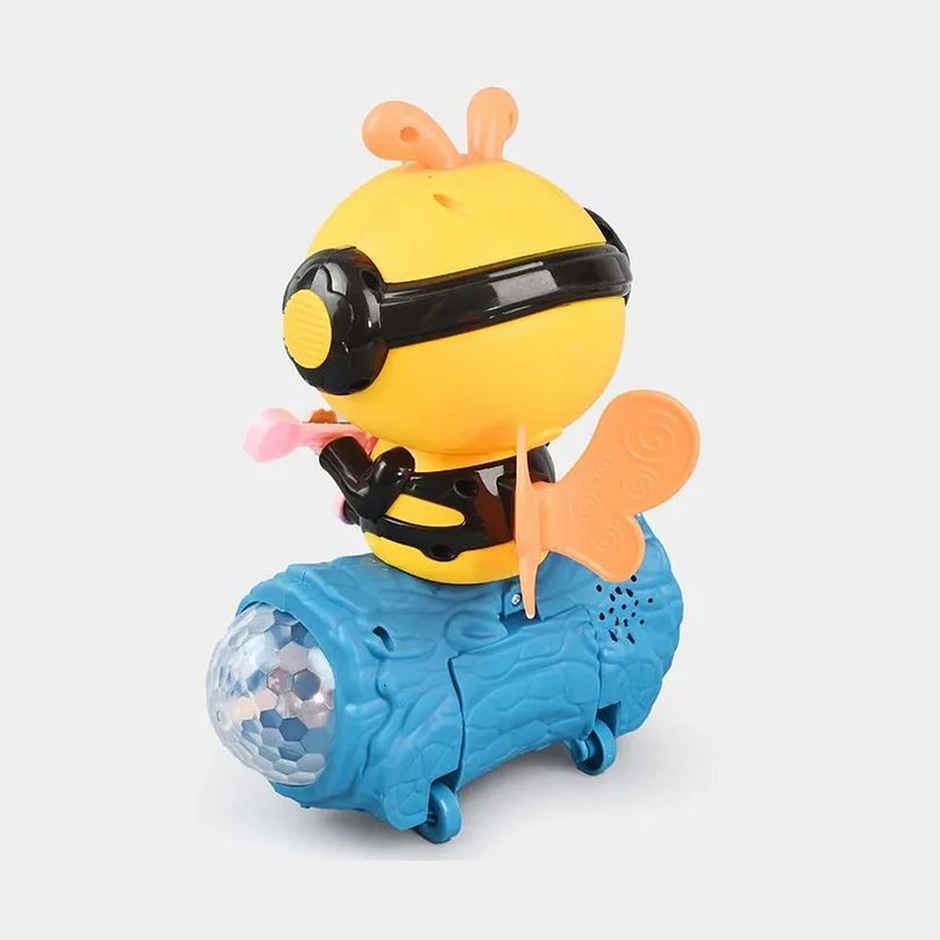 Fablue Face Changing Cartoon Honey Car for Kids - Musical Dancing Toy for Kids - 5D Light and Sound