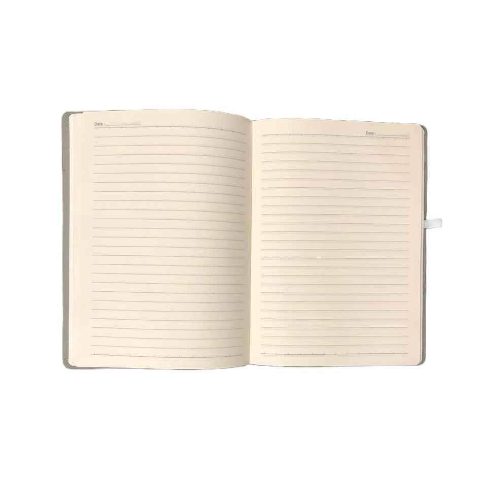 ABK A5 Pu Diary Ruled - 80 Gsm 190 Pages - Grey