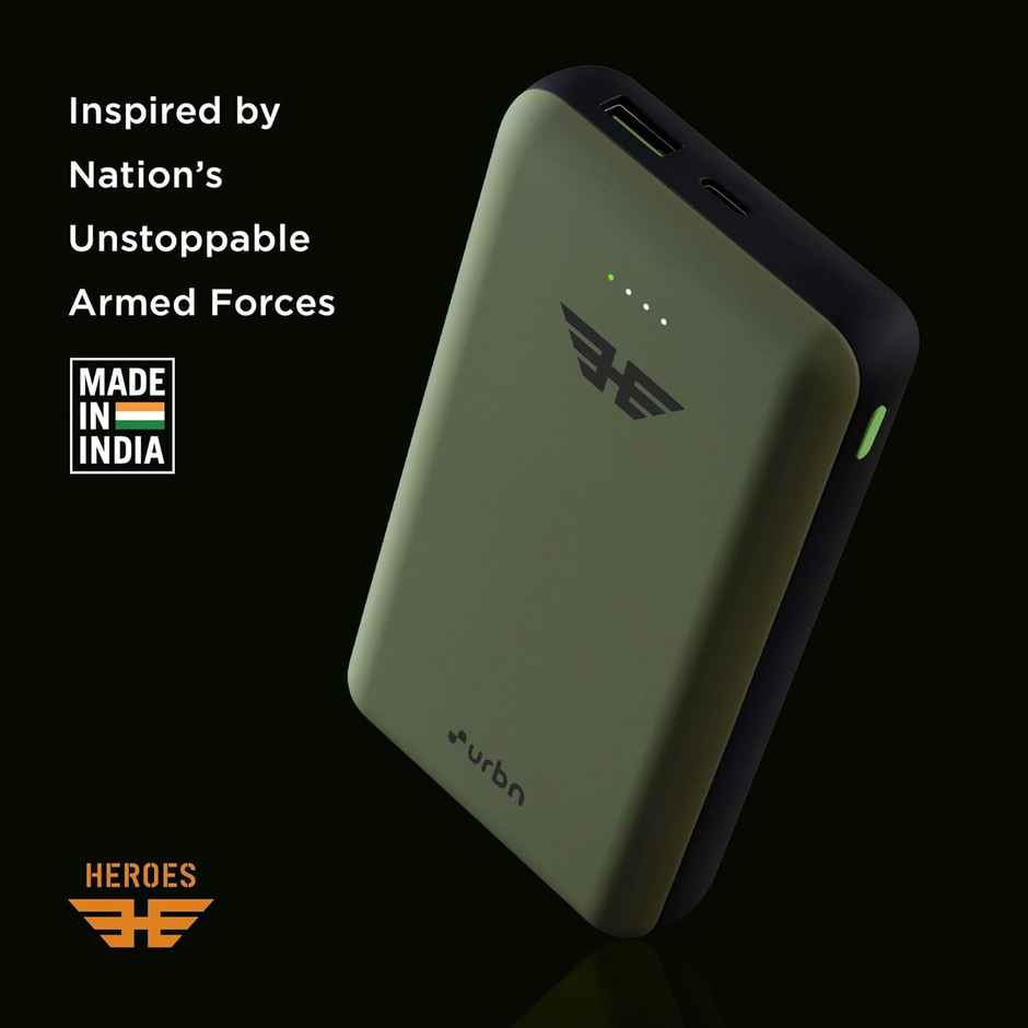 URBN 20000 mAh 22.5W Super Fast Charging Ultra Compact Power Bank (Camo)