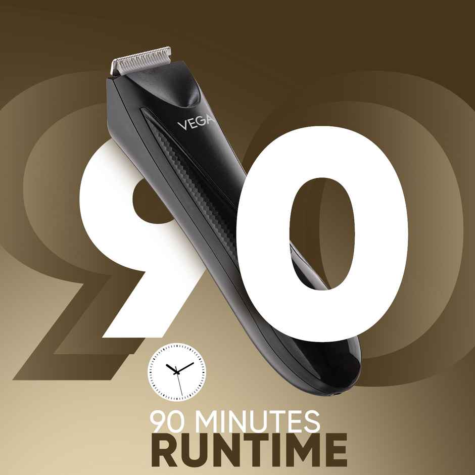 VEGA CleanBall Full Body Trimmer for Men Private Parts, Body, IPX5, 90 mins Runtime (VHTH-33)