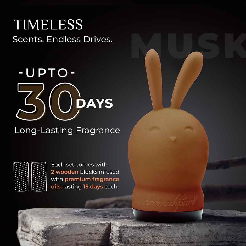 Aromahpure Hunny Bunny Car Air Freshner - Musk Combo