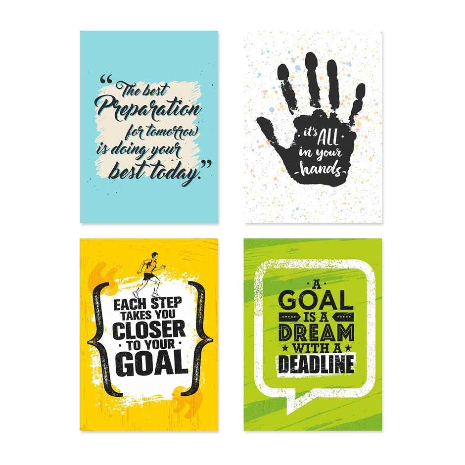 Paper Plane Design Wall Posters For Office Decor | Set of 10 | Size | 12 Inch x 18 Inch | D49