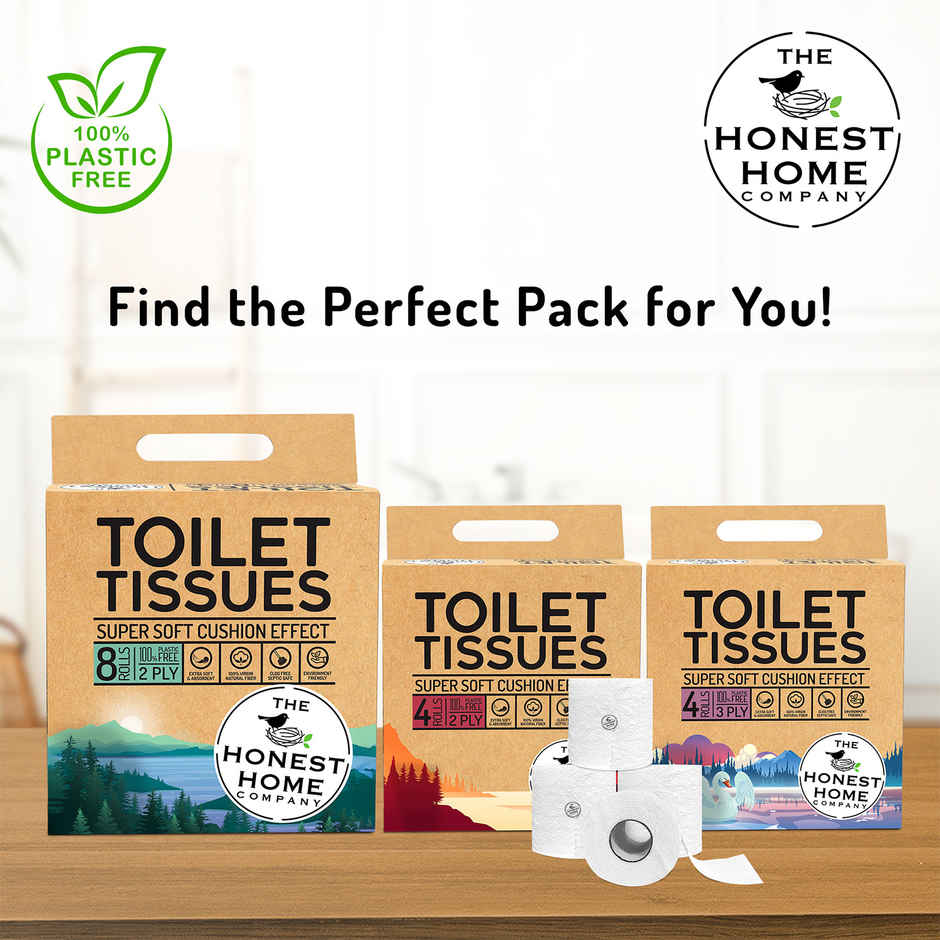 The Honest Home Company Toilet Roll (2 Ply) - Pack of 8