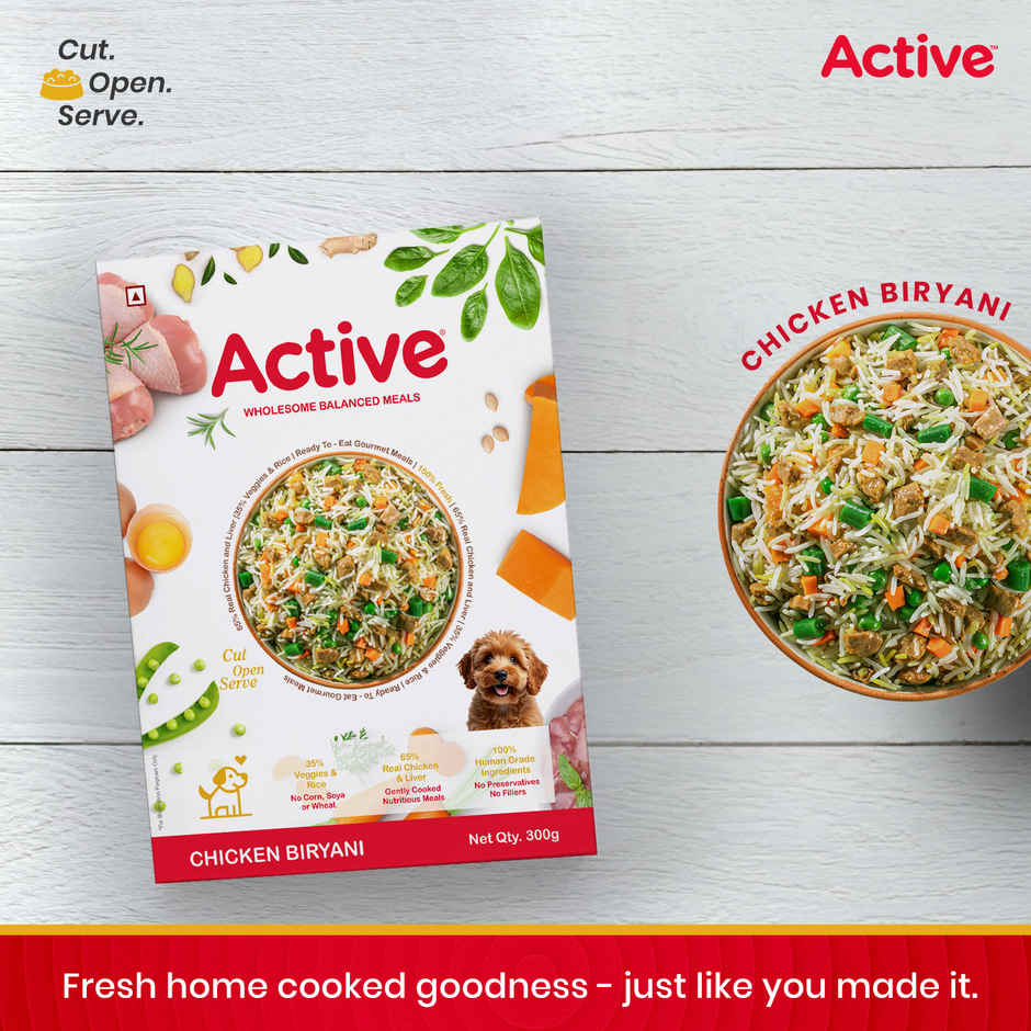 Active Real Chicken Biryani Dog Fresh Food