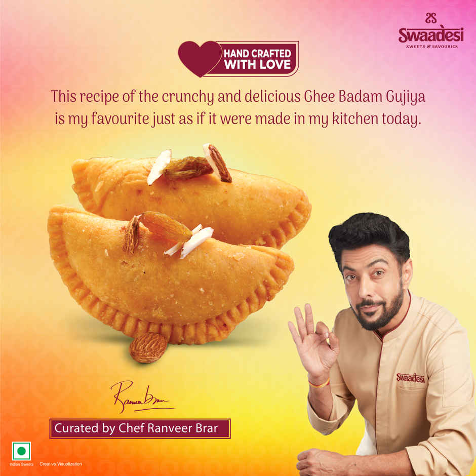 UNIBIC Swaadesi Pure Ghee Badam Gujiya