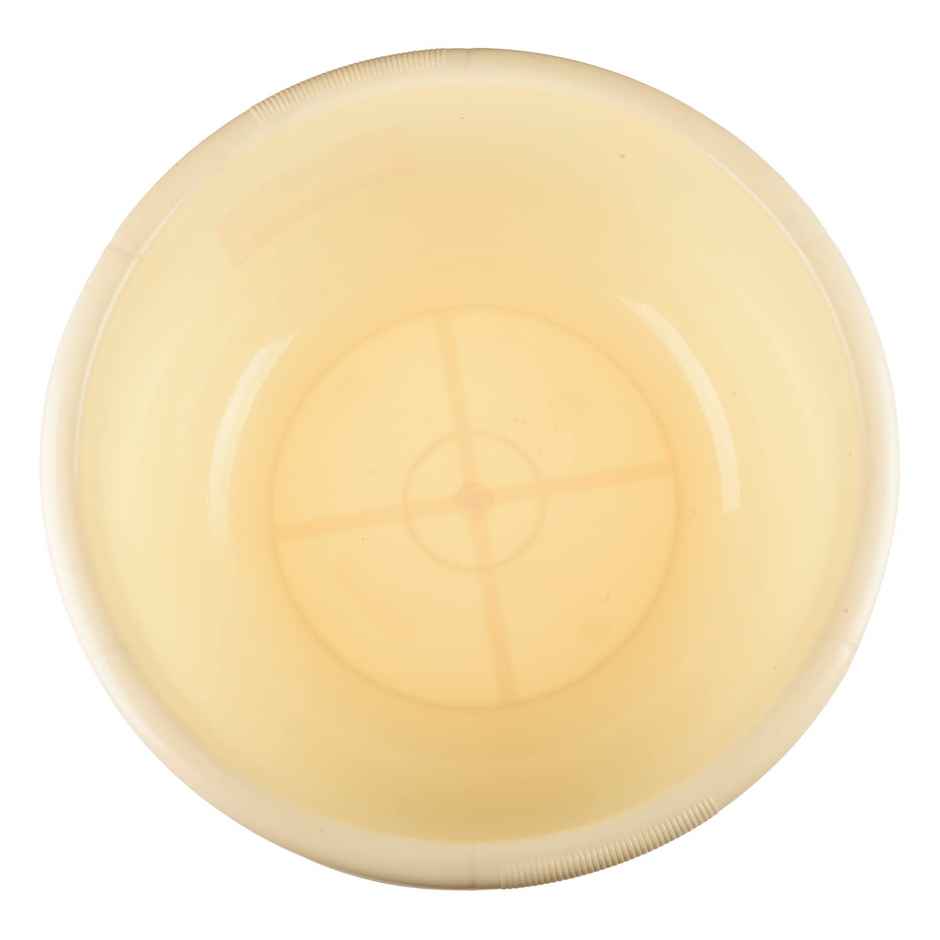 Kuber Industries Durable Plastic Bath Tub for Baby Bathing|Washing Clothes|26 Liter|Cream