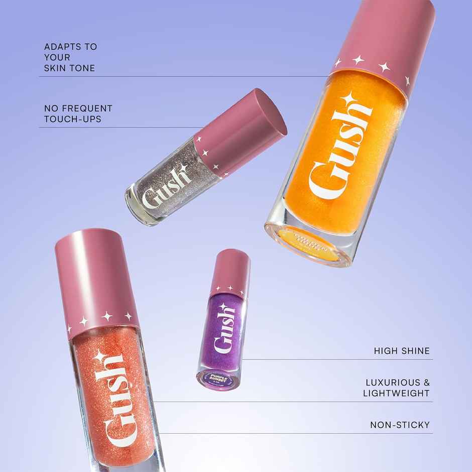 Gush Beauty Lip Tint pH-inched Lip And Cheek Tint | Colour Changing Glossy Tint | Golden Hour | Yellow