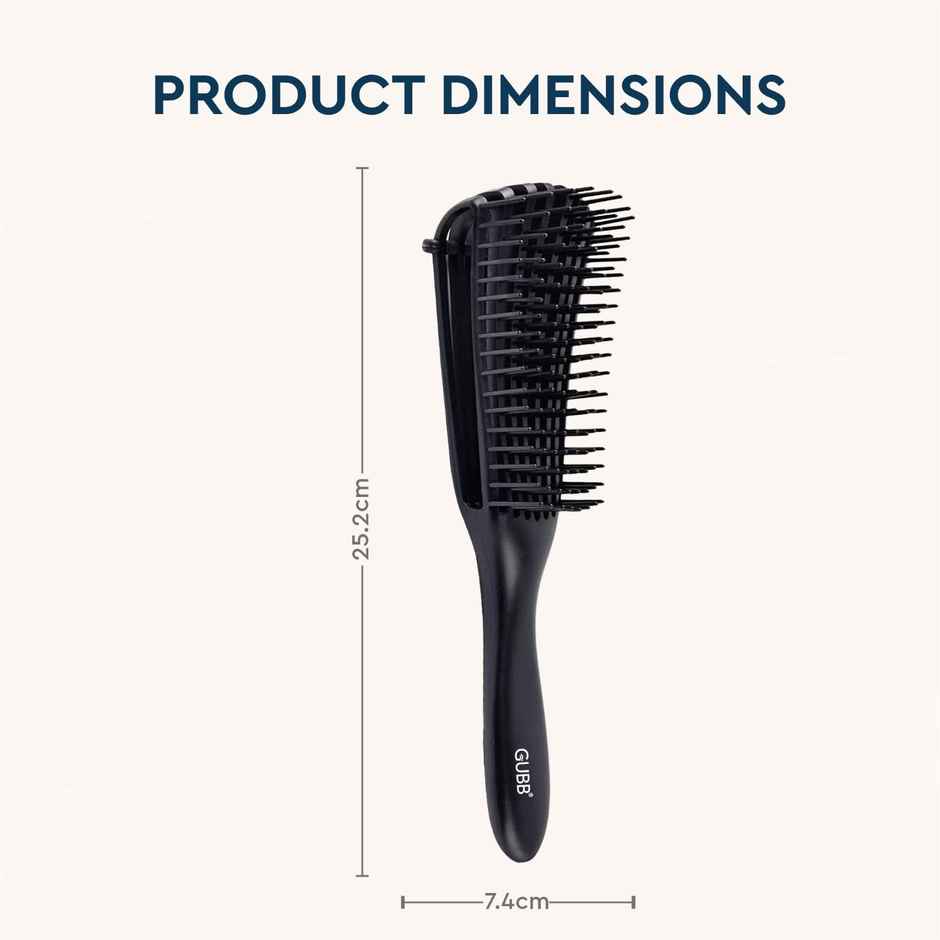 GUBB Paddle Hair Brush (Black)
