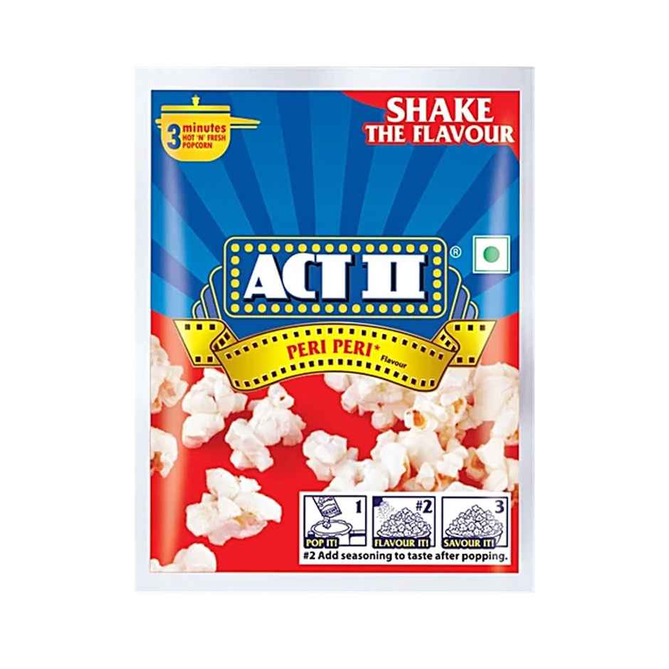 Act II Microwave Popcorn | Peri Peri, Hot & Fresh in 3 mins
