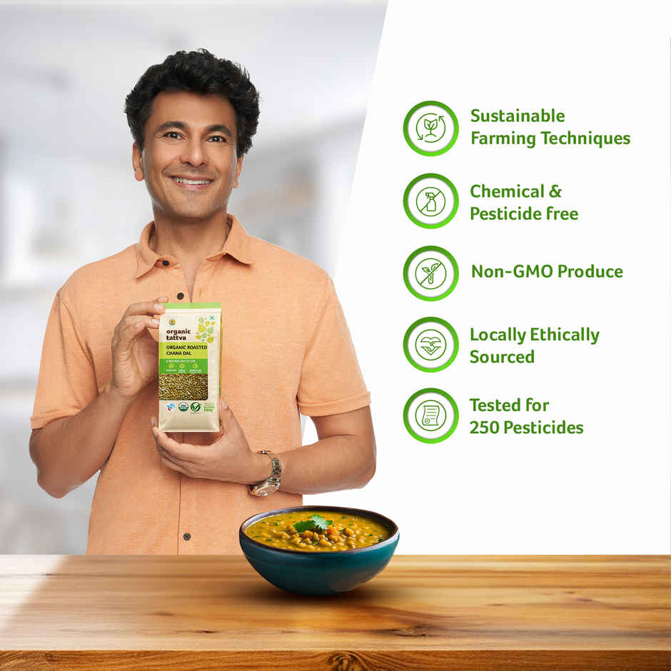 Organic Tattva Roasted Chana Dal