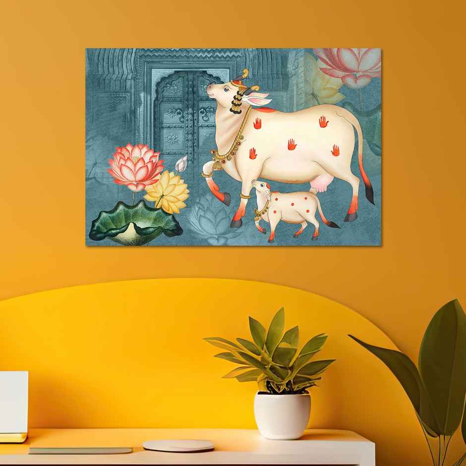 Paper Plane Design Indian Ethnic Traditional Wall Poster | Size 12 x 18 Inch | D89