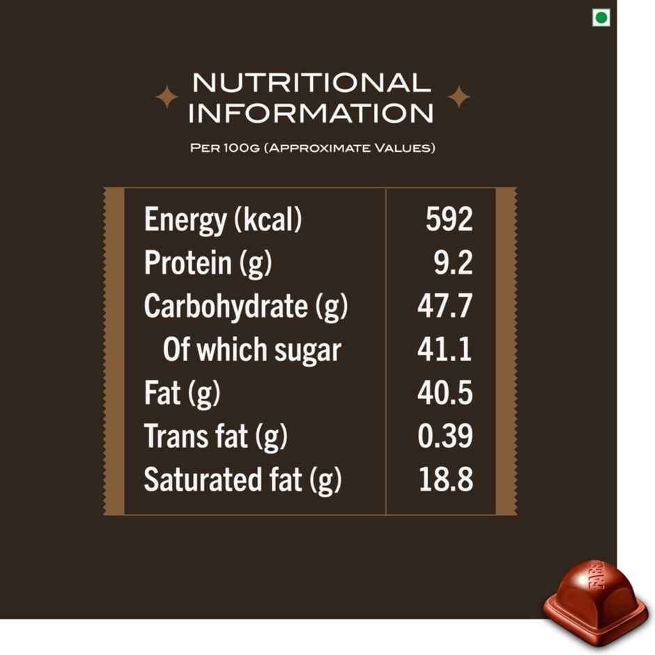 Fabelle Hazelnut Mousse Centre Filled Handcrafted bar
