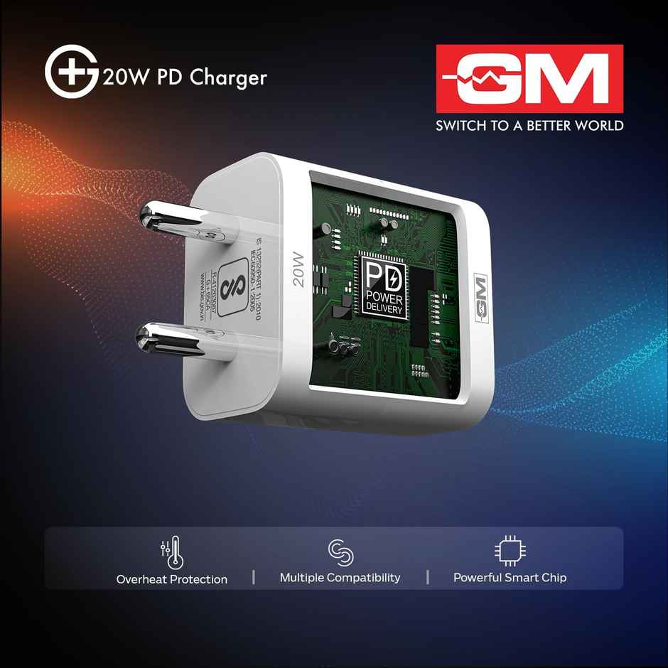 GM G+ 20W Dual-Port Charger