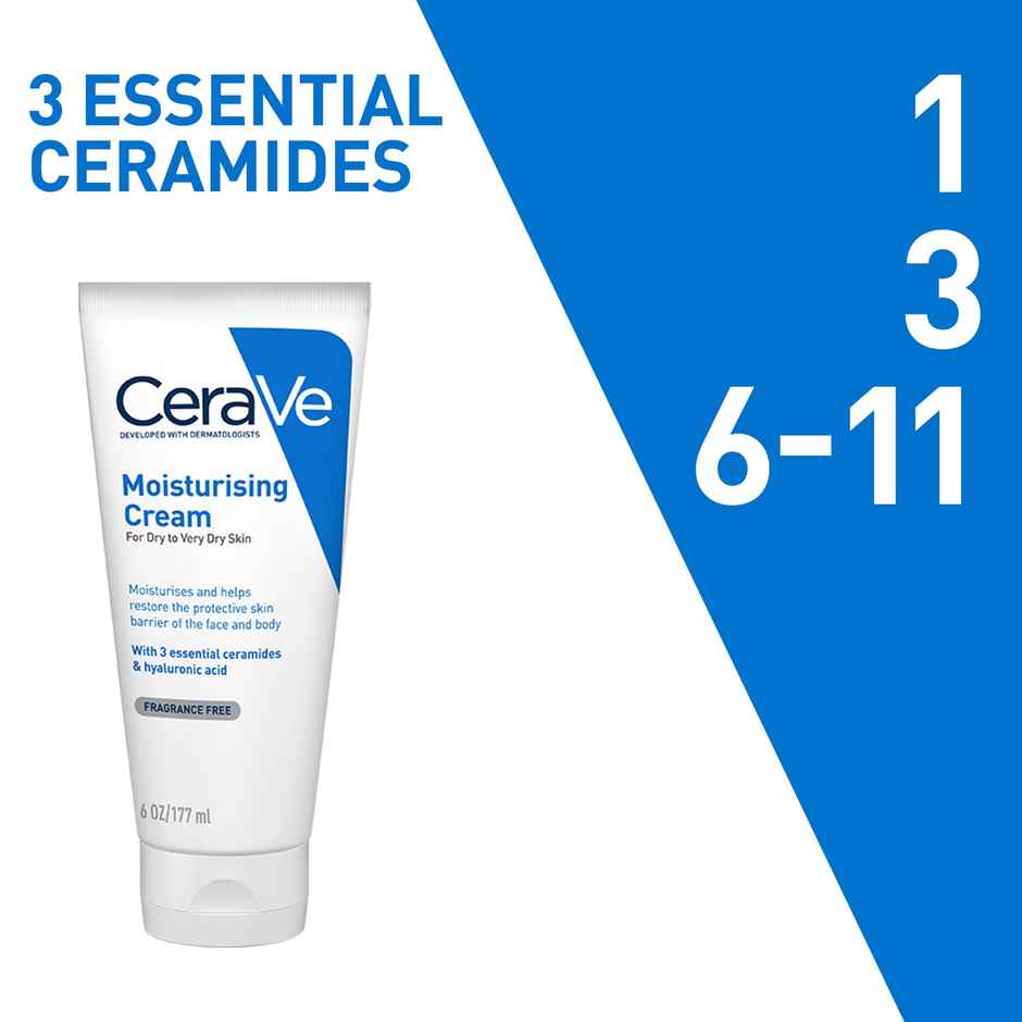 CeraVe Moisturizing Barrier Repair Cream with Ceramides & Hyaluronic Acid