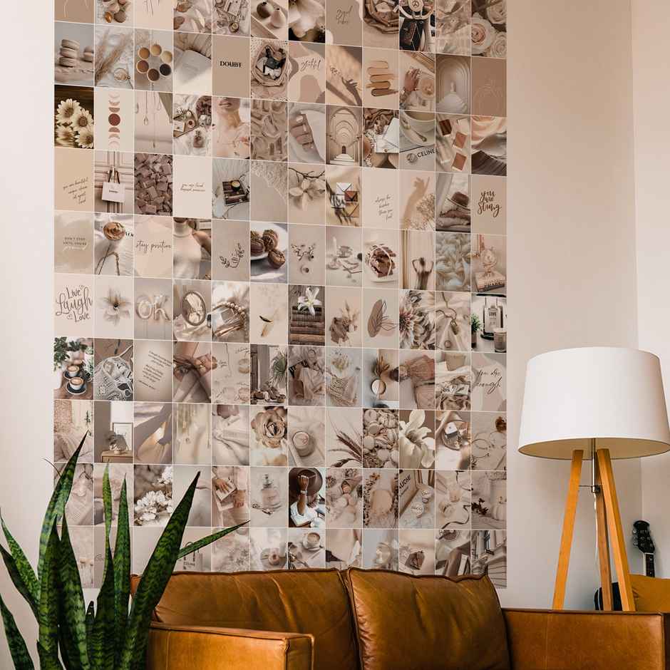 Paper Plane Design Aesthetic Boho Wall Posters Collage | Set of 120 | (4 Inch x 6 Inch) D9